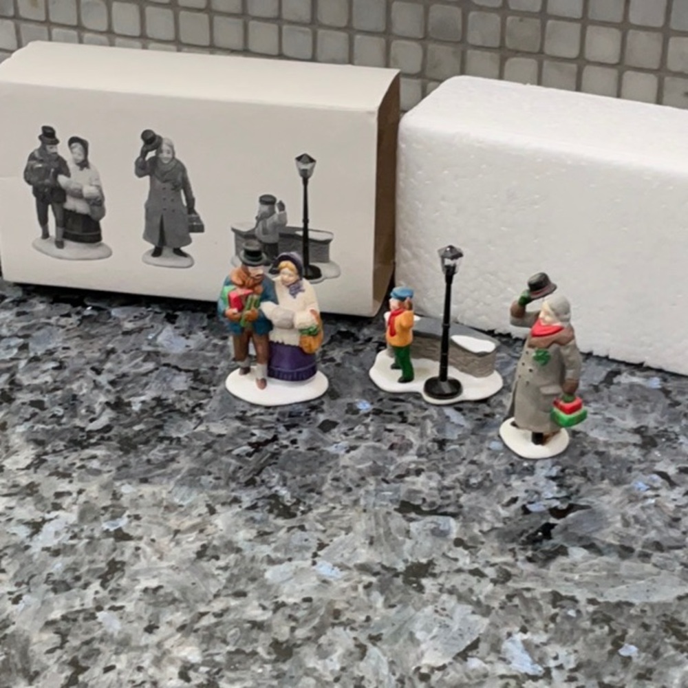 Department 56, A Christmas Carol Morning, set of 3